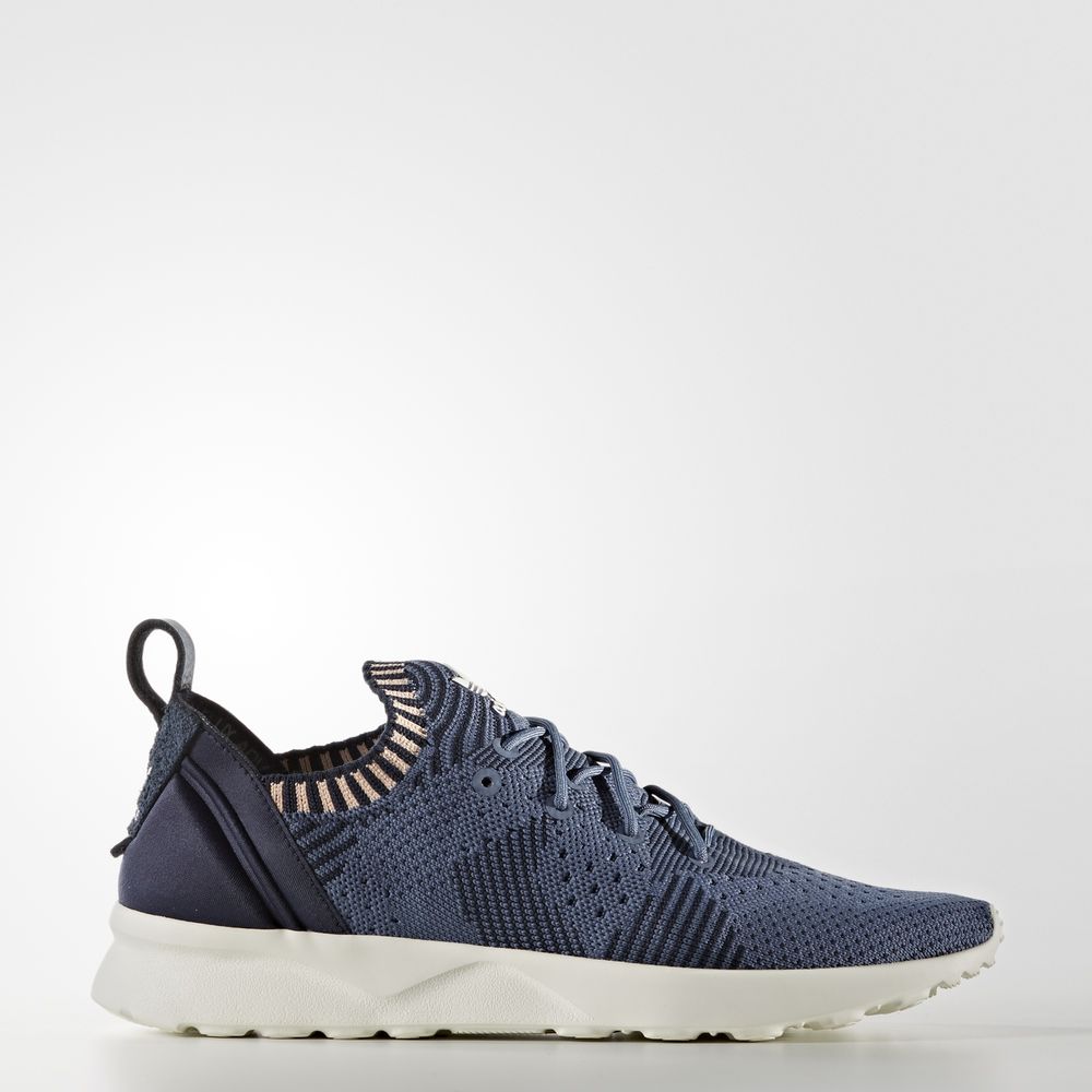 Adidas Zx Flux Adv Virtue Primeknit - Originals γυναικεια - Ασπρα,Μέγεθος: EU 36 – 54 2/3 (130XKLNH)